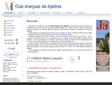 Tablet Screenshot of ajedrezaranjuez.com